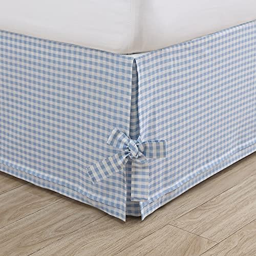 Laura Ashley Twin Bedskirt with Decorative Bow Ties