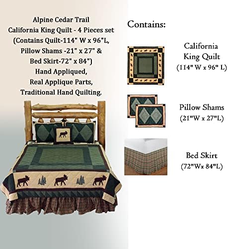 Patch Magic Quilt Set Alpine Cedar Trail California King
