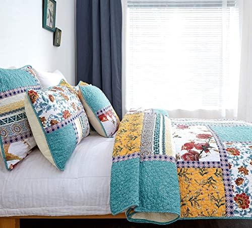 Tache California King Quilt Set with Patchwork Design