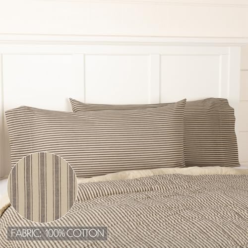 VHC Brands Sawyer Mill Charcoal 5 Piece Quilt Set