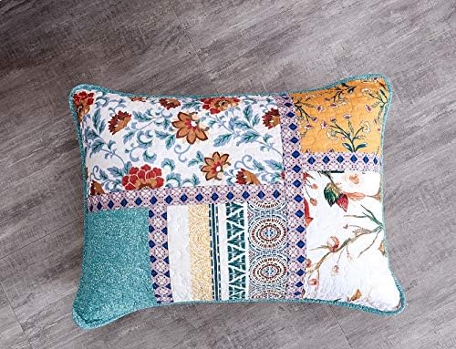 Tache California King Quilt Set with Patchwork Design