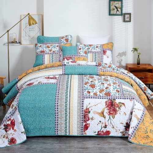 Tache California King Quilt Set with Patchwork Design