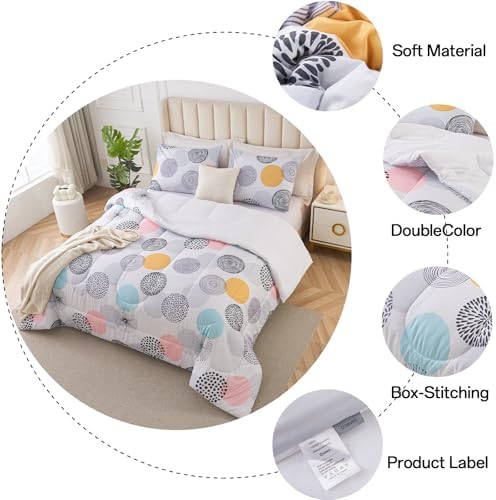 Crossvast 3 Piece Comforter Set with Pillow Cases