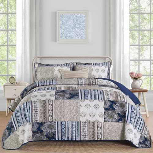 Dintszyayue Boho Quilt Set King Size 3 Piece