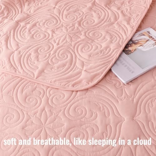 Exclusivo Mezcla Quilt Set King Size - Blush Pink