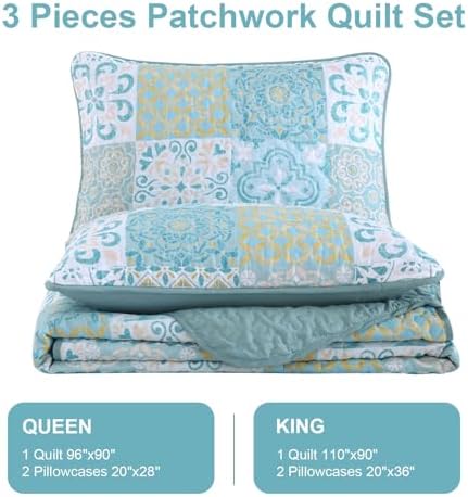 Dobuyly Patchwork Quilt Set Queen Size 1