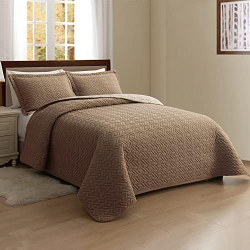 Elegant Comfort Reversible Quilt Set for California King