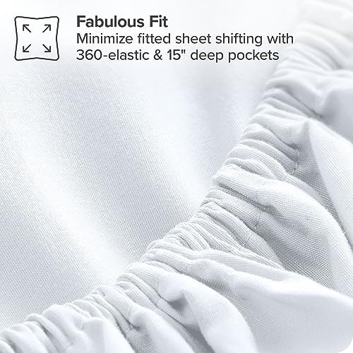Upluxius OrangeWhite Bed-in-a-Bag 7 Piece Comforter Set