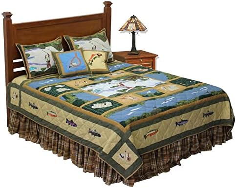 Patch Magic Fly Fishing Super Queen Quilt Set 1