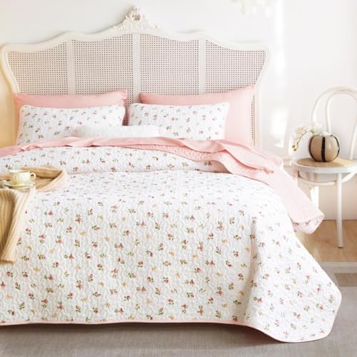 Wake In Cloud - Floral Quilt Set for Women