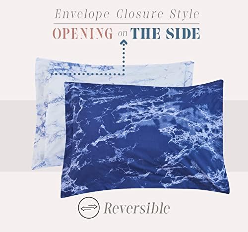 Elegant Comfort Reversible 10-Piece Comforter Set with Marble Print