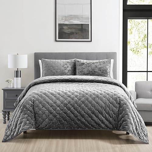 Sunshine Nicole Embroidery Quilt Set King 3pc