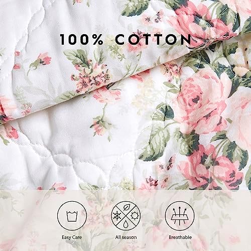 Laura Ashley Queen Quilt Set in Joyce Pink 1