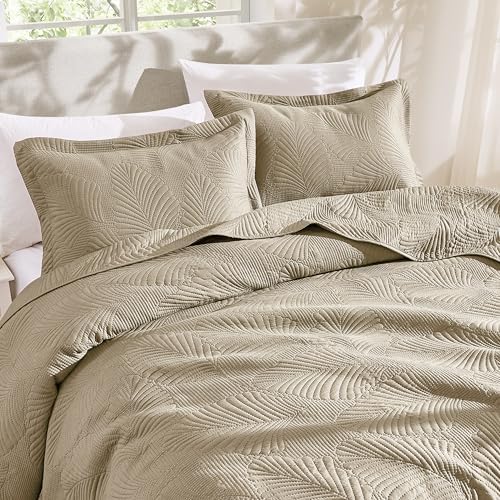 B2EVER Queen Quilt Set with 2 Pillow Shams