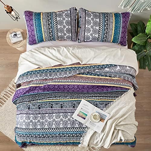 WONGS BEDDING Boho Quilt Set King Size
