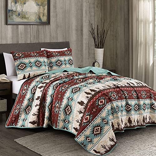 Chezmoi Collection Dune 3-Piece Quilt Set