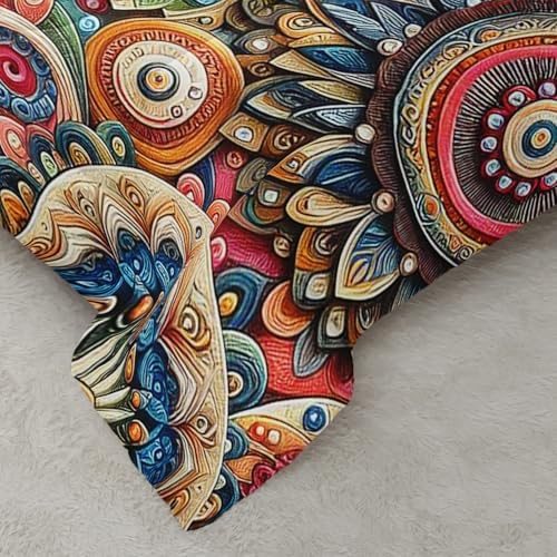 Nttopship 3-Piece Boho Comforter Set