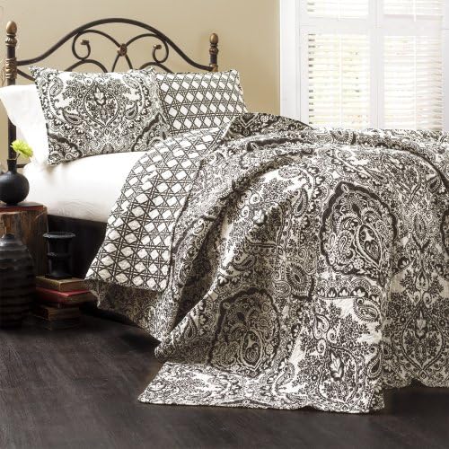 Lush Decor Aubree Quilt 3 Piece Set Full Queen