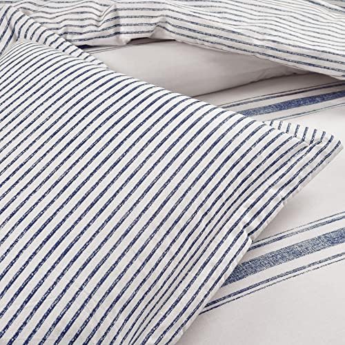 Lush Decor Farmhouse Stripe Reversible Comforter Set