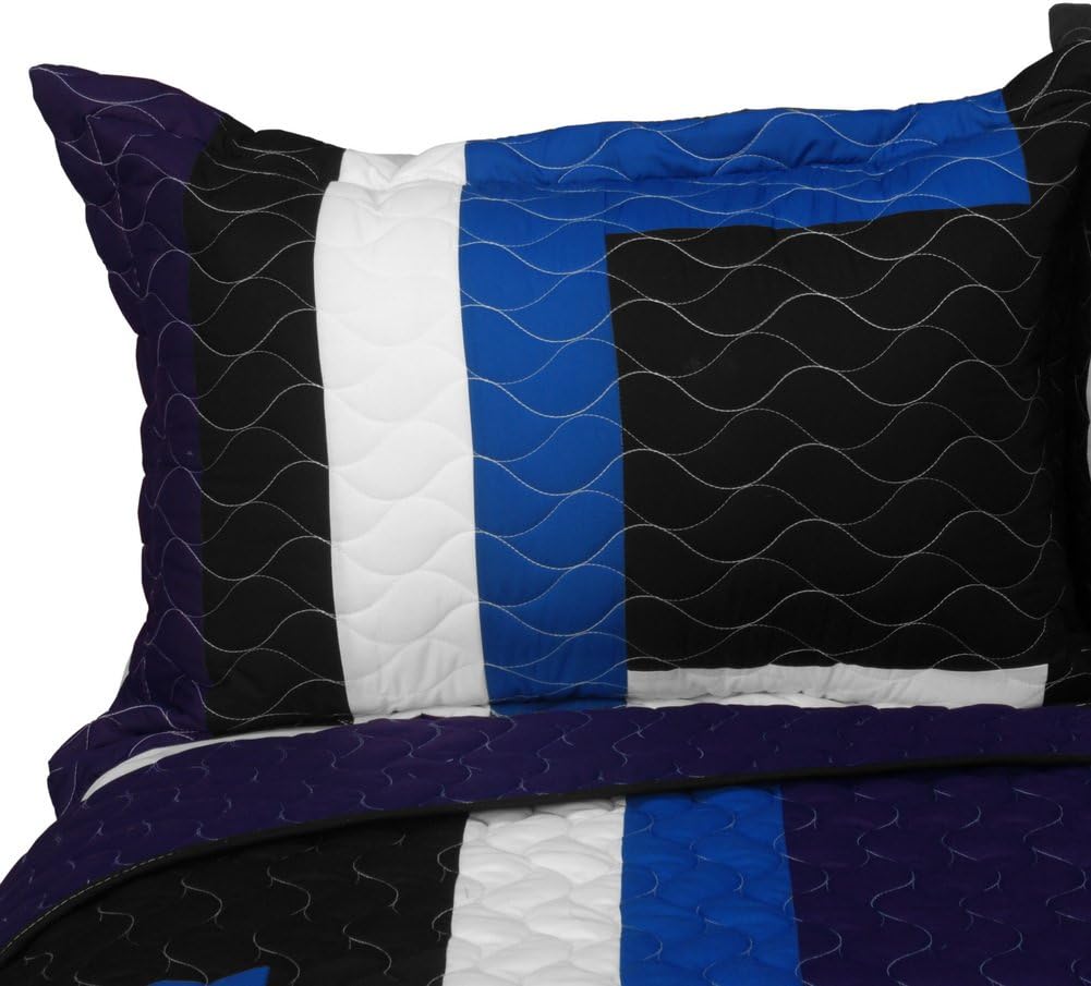 Onitiva Slience Stream 3PC Patchwork Quilt Set 1