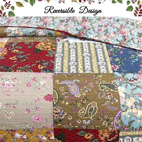 Cozy Line 100 Cotton Reversible Quilt Set