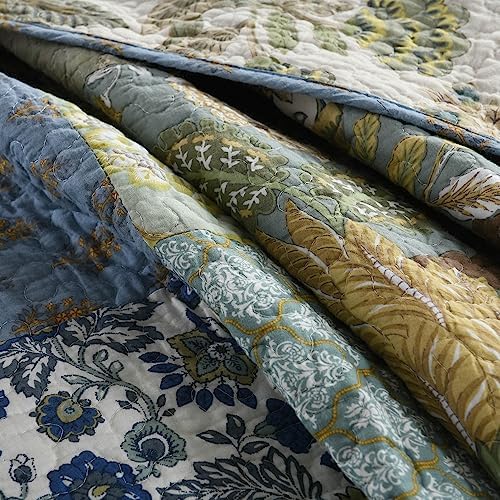 Camandy Cotton Reversible Quilt Set 3 Piece Queen Size
