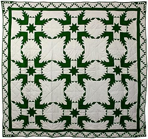 Patchmagic Quilts - Emerald Feathered Star Super King Quilt Set 1