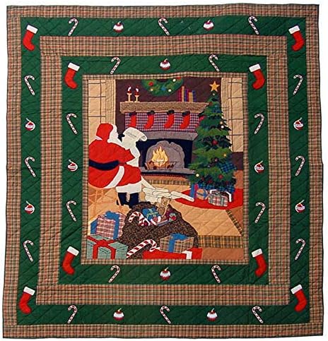 Patch Magic Santa at Christmas Luxury King Quilt Set 1