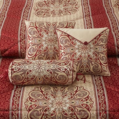 LANCO California King Comforter Set with Medallion Design