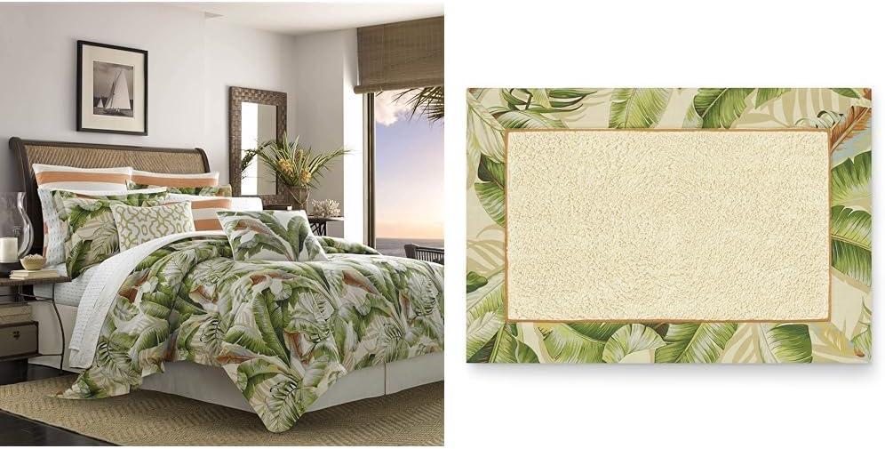 Tommy Bahama California King Comforter Set with Matching Bath Rug
