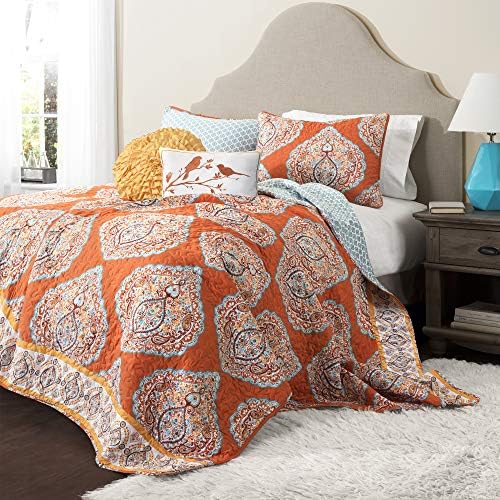 Lush Decor Harley Reversible Quilt Set 5 Piece King 1