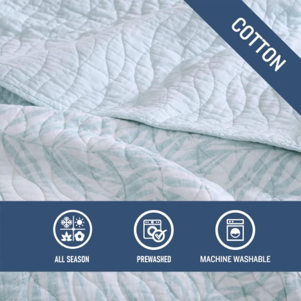 Tommy Bahama Twin Quilt Set with Matching Shams