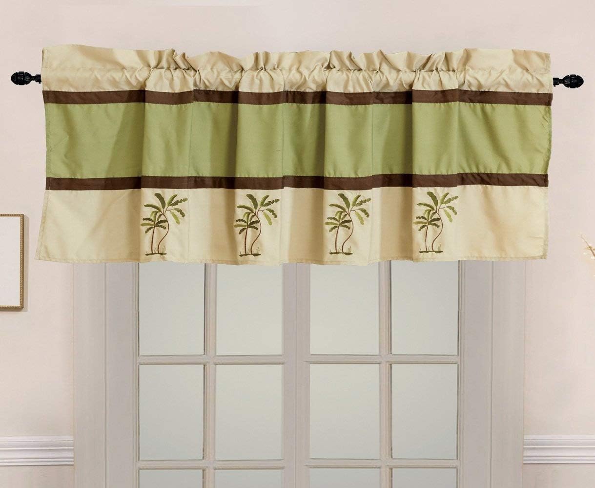 Grand Linen 8 Piece Tropical Palm Tree Comforter Set Cal King