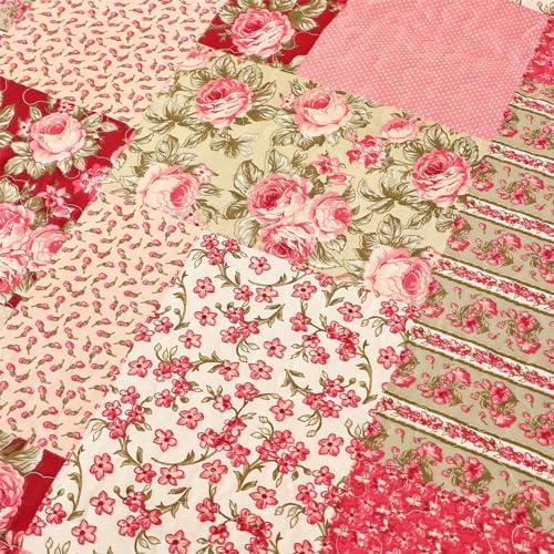 Cmfshape Summer Floral California King Bedspread Set