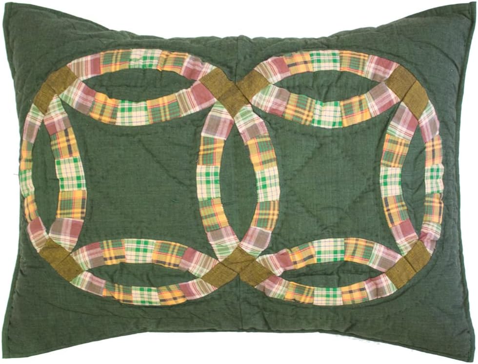 Patch Magic Green Cats Eye Queen Quilt Set