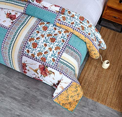 Tache California King Quilt Set with Patchwork Design