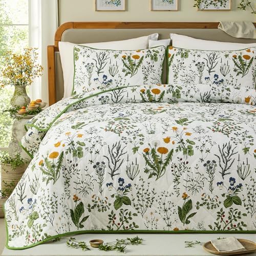 Cozaline 3-Piece Quilt Set King Size Cotton