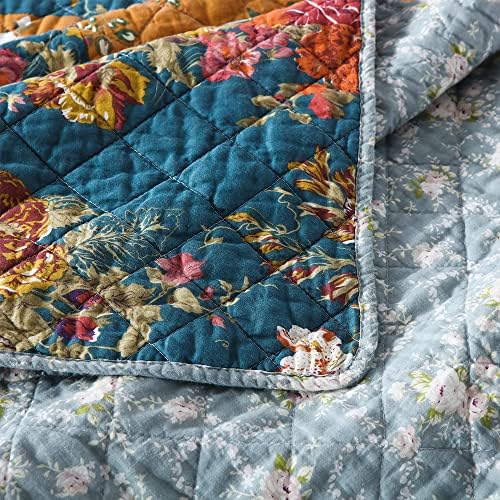 VISIMISI Cotton Reversible Quilt Set 3 Pieces Queen Size