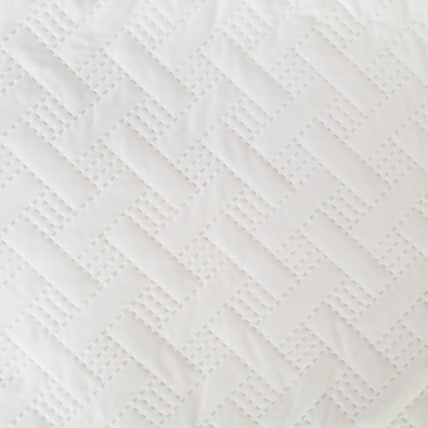 Altatac Reversible Ultra Soft Quilt Set 3 Piece Queen White