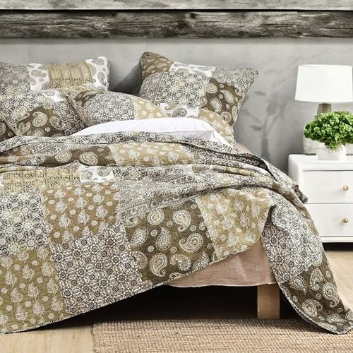 DaDa Bedding Bohemian Cotton Quilt Set - Moroccan Dreams