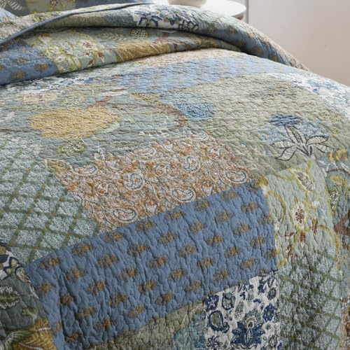 Camandy Cotton Reversible Quilt Set 3 Piece Queen Size