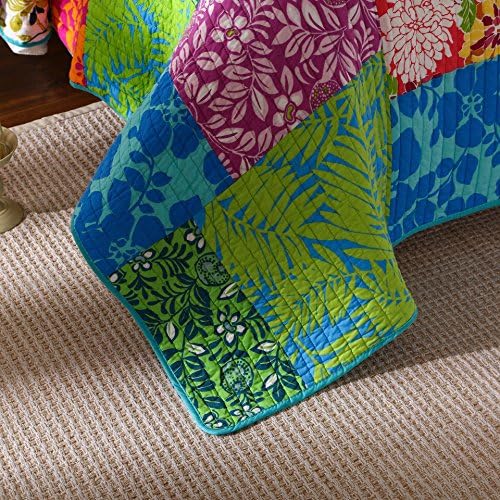 Tache Eclectic Floral Quilt Set Cal King