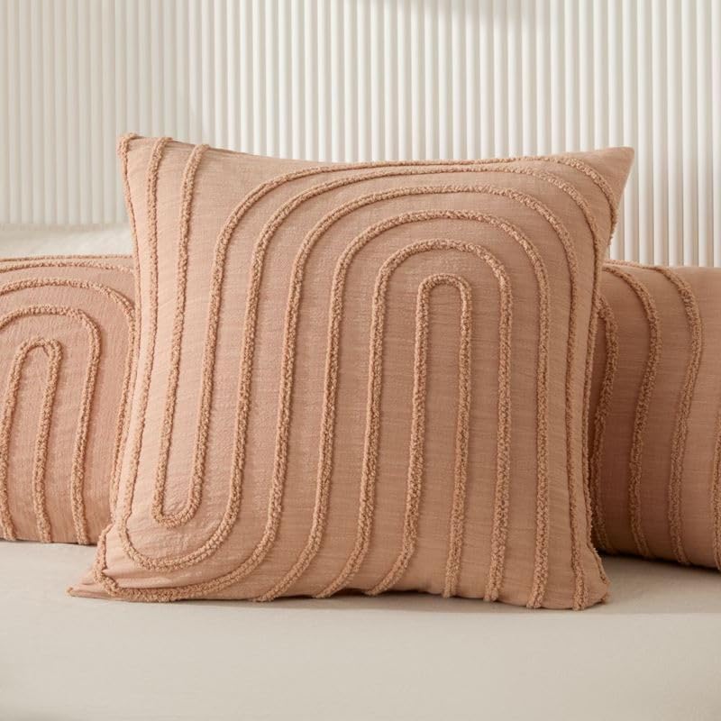 Clay Tufted Duvet Cover Set 5 Piece