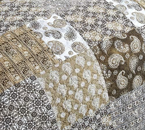 DaDa Bedding Bohemian Cotton Quilt Set - Moroccan Dreams