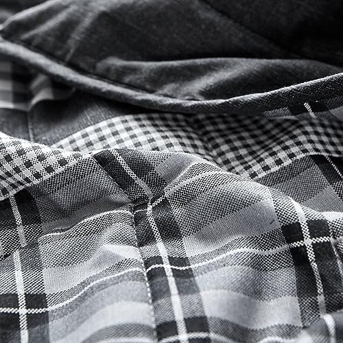 Nautica 100 Cotton Reversible Quilt Set 3-Piece Grey