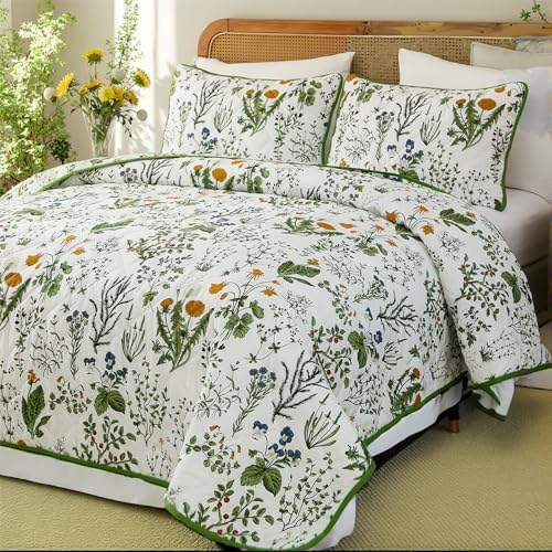 Cozaline 3-Piece Quilt Set King Size Cotton