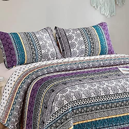 WONGS BEDDING Boho Quilt Set King Size