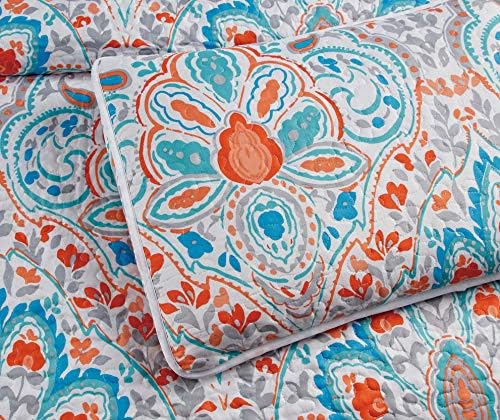 Masterplay Cal King Quilt Set 3-Piece Floral Design