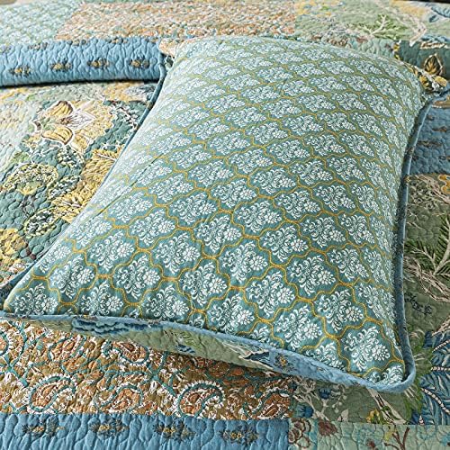 NEWLAKE Cotton Patchwork Bedspread 3-Piece Set