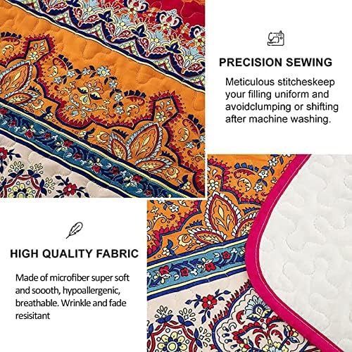 Wongs Bedding Bohemian Quilt Set California King